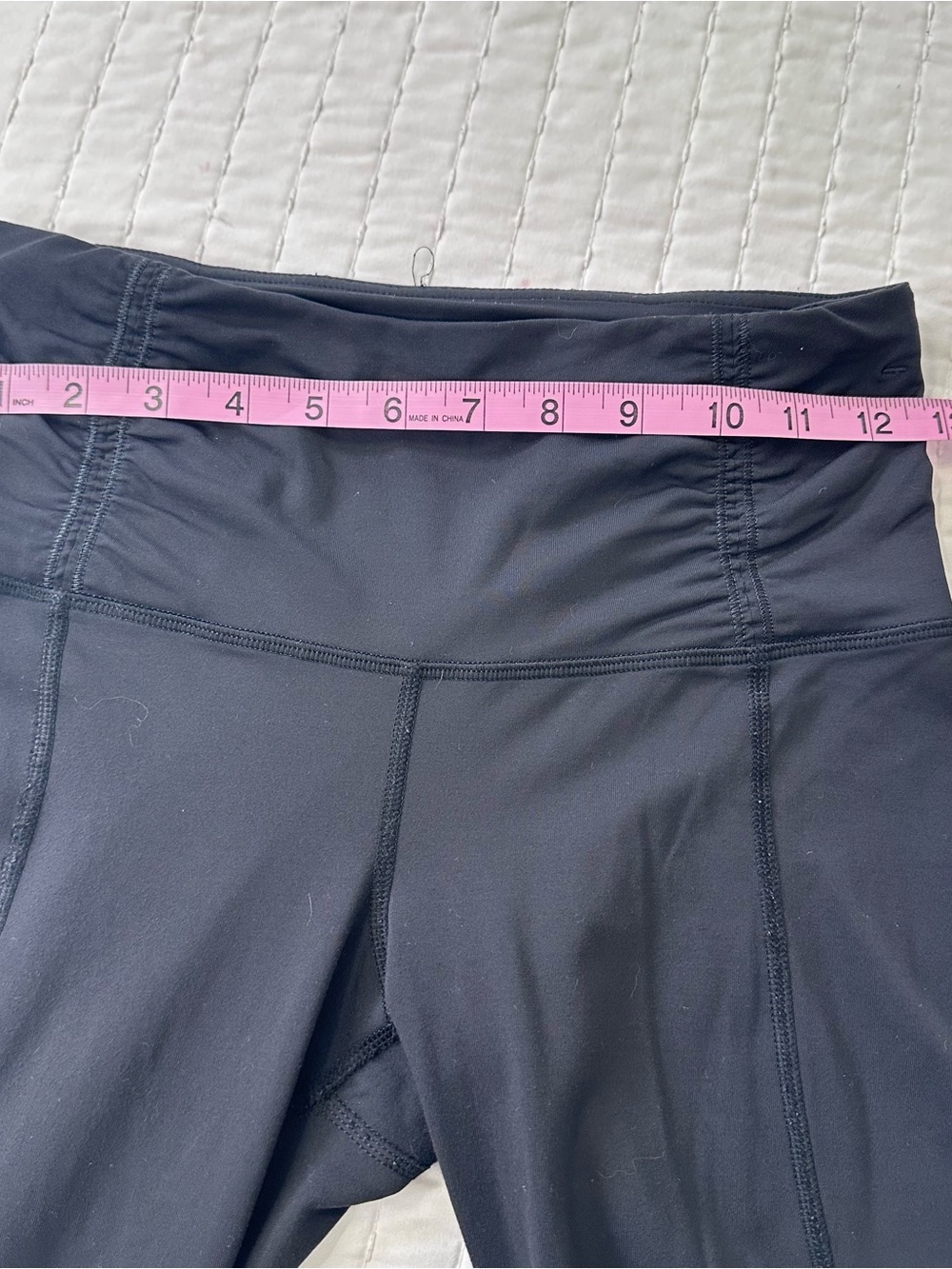 lululemon Runday Black Cropped High-Rise Capri Ruched Zipper Pocket Legging 4 - Picture 8 of 13
